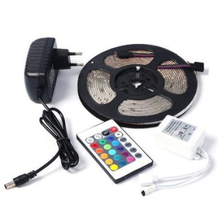 Banda LED RGB multicolor cu telecomanda 5 metri