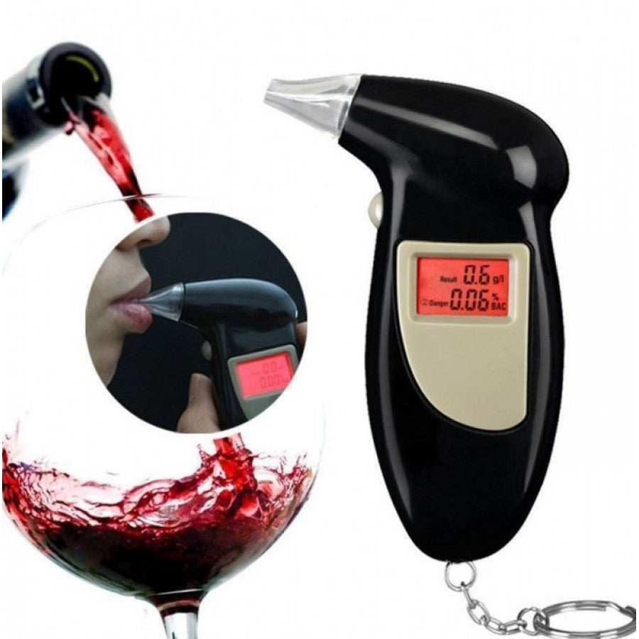 Alcool tester portabil cu afisaj digital si 4 capete interschimbabile