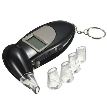 Alcool tester portabil cu afisaj digital si 4 capete interschimbabile