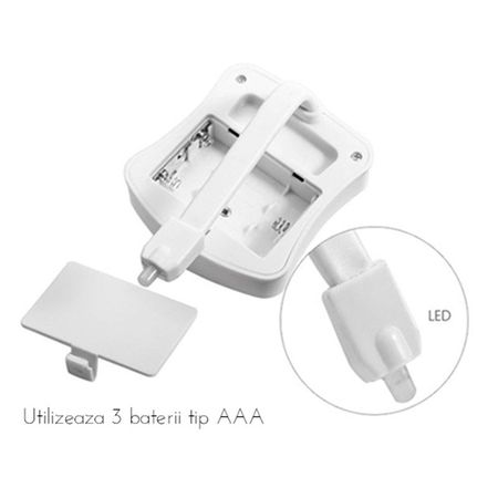 Lampa led pentru vasul de toaleta cu senzor de miscare