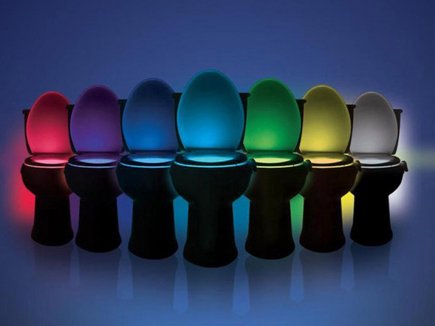 Lampa led pentru vasul de toaleta cu senzor de miscare