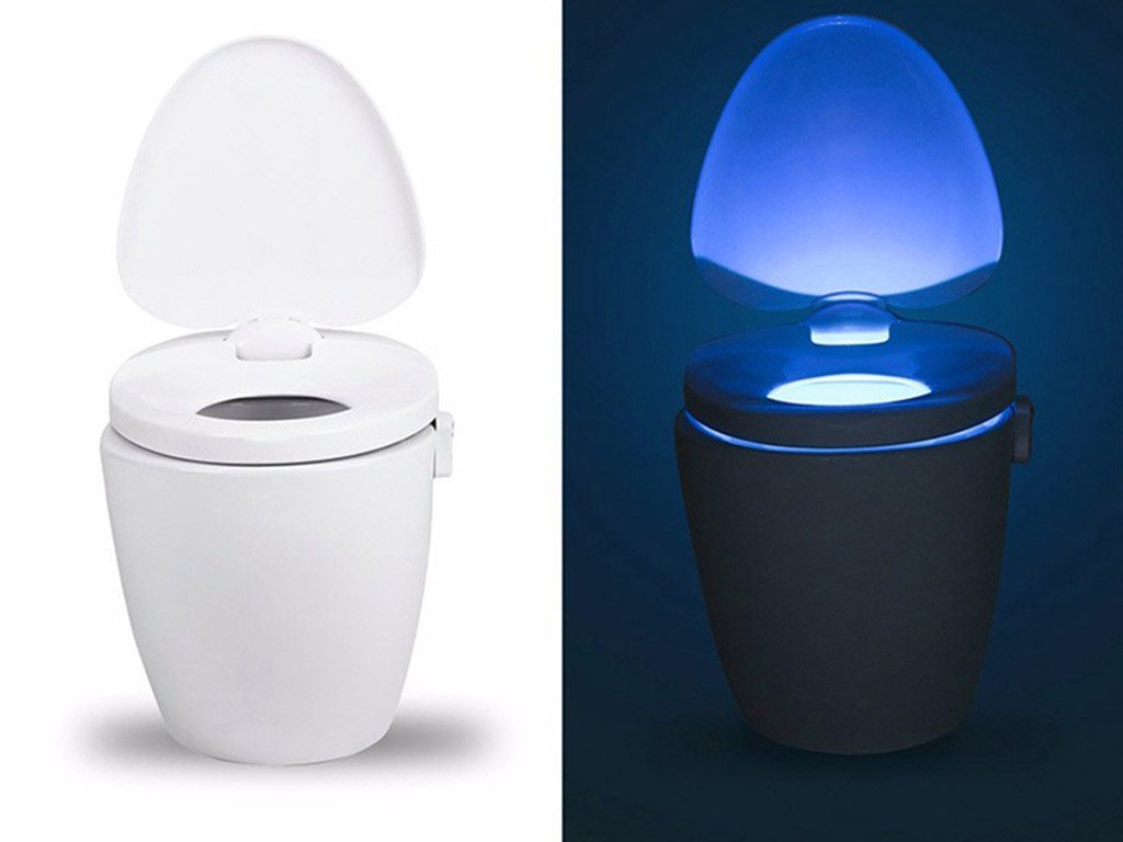 Lampa led pentru vasul de toaleta cu senzor de miscare