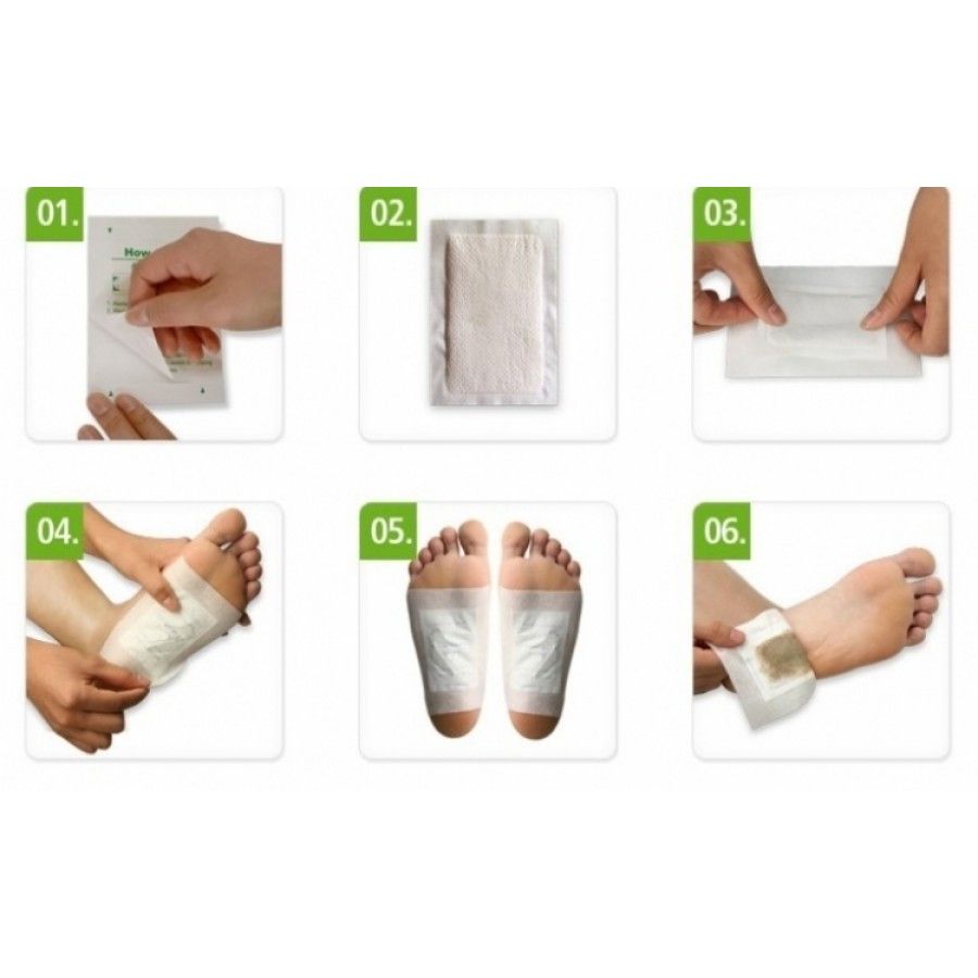 Set 50 plasturi cu turmalina pentru detoxifiere
