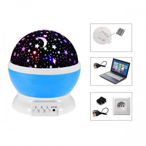 Proiector rotativ - cu stele si luna