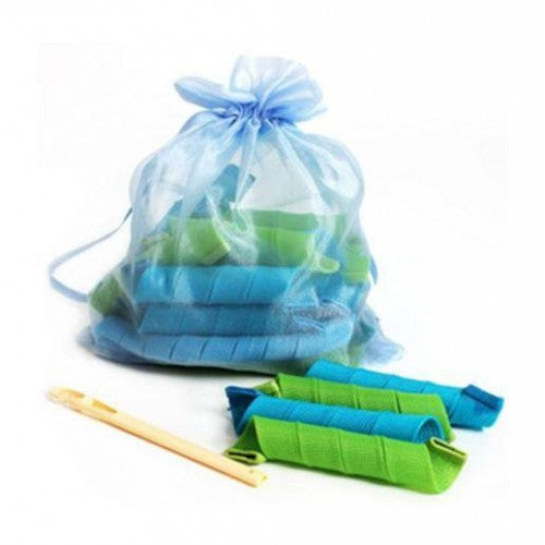 Set de 16 bigudiuri flexibile spiralate