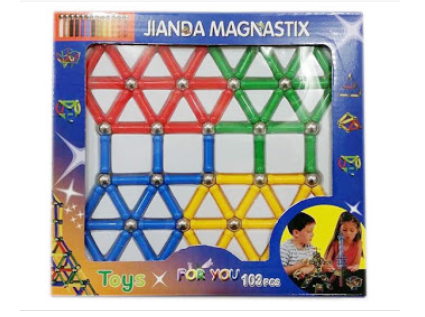 Joc creativ pentru copii, Magnastix 103 piese