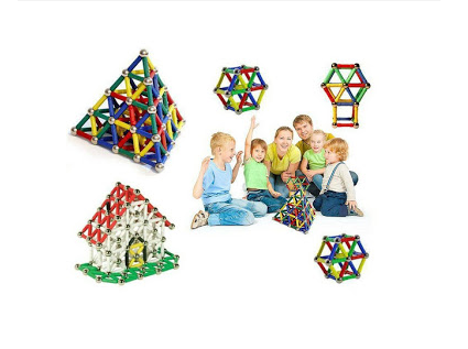 Joc creativ pentru copii, Magnastix 103 piese