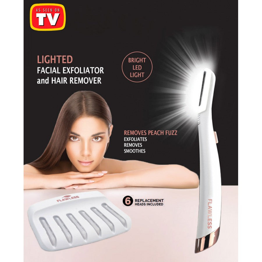 Trimmer facial exfoliator