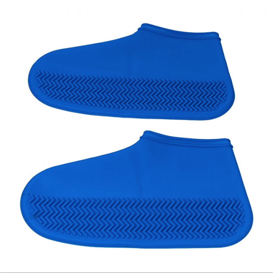 Set2x Huse din silicon pentru protectie incaltaminte, albastru, marimea 38 - 43