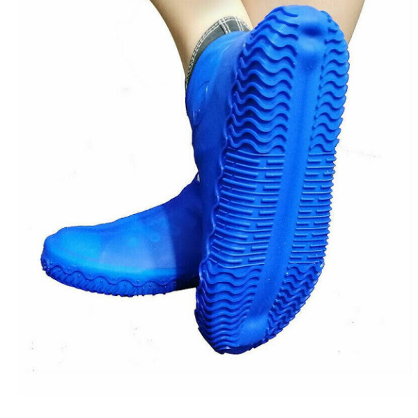 Set2x Huse din silicon pentru protectie incaltaminte, albastru, marimea 38 - 43