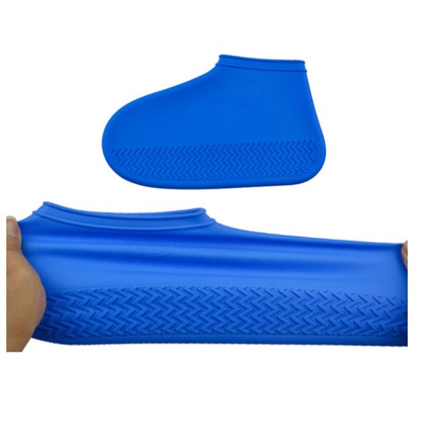 Set2x Huse din silicon pentru protectie incaltaminte, albastru, marimea 38 - 43