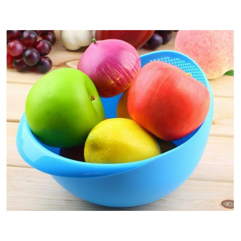 Castron de plastic si strecuratoare, multifunctional 2 in 1