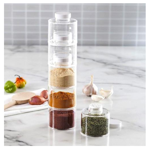 Carusel condimente cu 6 recipiente Spice Tower