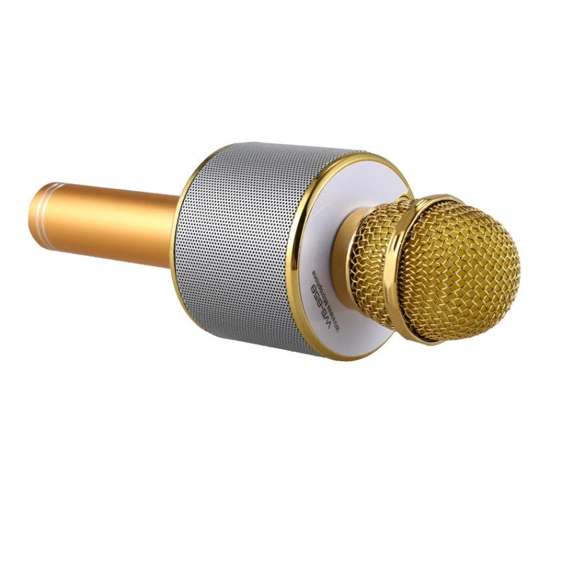 Microfon Karaoke Wireless Bluetooth WS-858 cu difuzor si acumulator incorporat