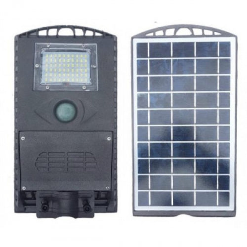 Lampa stradala pentru exterior cu incarcare solara si senzor de miscare 30 watti - cu panou solar inclus