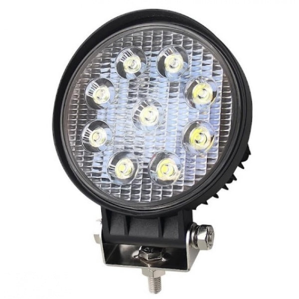 Set 4 proiectoare LED BAR, OFF ROAD, rotund, 9 LED, 27 W, 11 cm