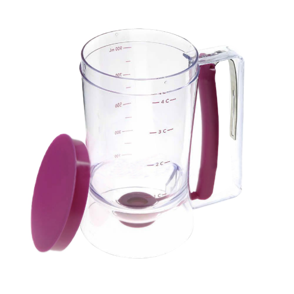 Dispenser aluat + forma silicon pentru oua/clatite