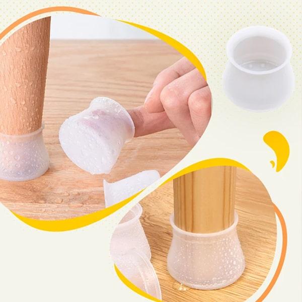 16 x Protecție din silicon pentru mobilă-set pentru 4 scaune