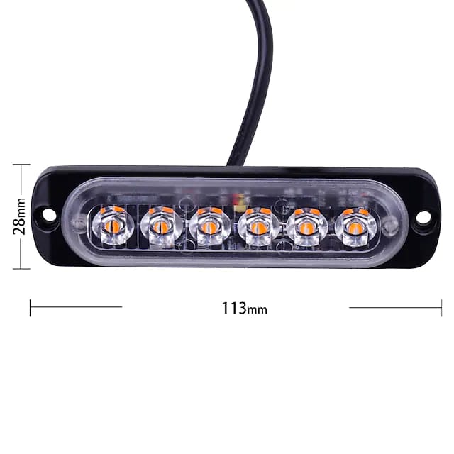 Set lampi agabaritice stroboscop slim 6 led-uri