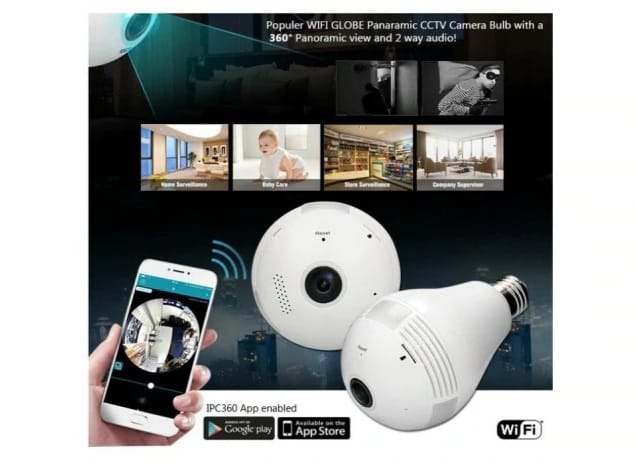 Camera de Supraveghere 360 wifi + Panoramic Camera wifi