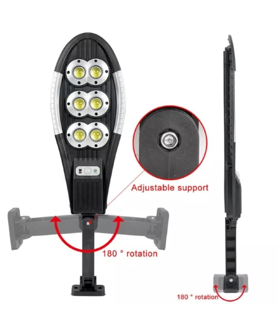 Lampa solara perete, 108W ,LED COB , ovala , senzor de miscare