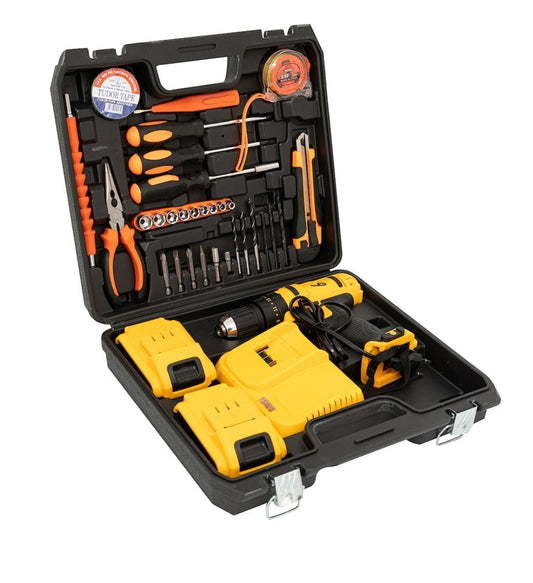 Masina de gaurit si insurubat  cu 2 acumulatori si incarcator + 30 acesorii