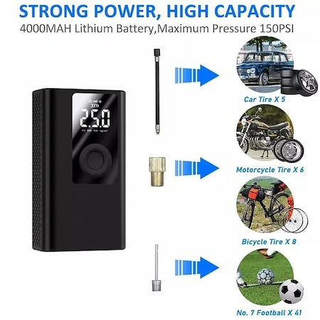 Compresor Auto Portabil si PowerBank Andowl