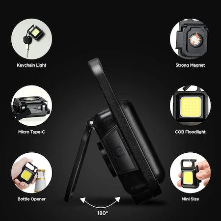 Mini lanterna tip breloc cu LED