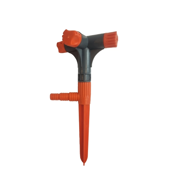 Set 2 x Aspersor Rotativ din PVC cu 4 Brate si Pivot pentru Acoperire Uniforma