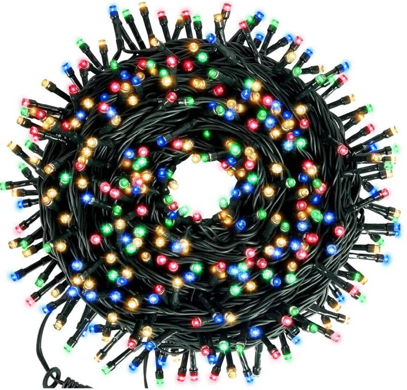 Instalatie Liniara 50 m, 500LED - MULTICOLOR, ALB RECE, ALB CALD, ALBASTRU conectare 220V