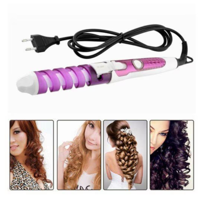 Set infrumusetare: Ondulator ceramic spiralat + Pila electrica pentru calcaie + CADOU Articol Surpriza!