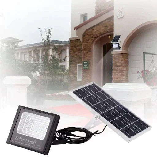 Proiector LED 10W cu panou solar si telecomanda
