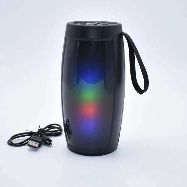 Boxa Portabila RGB, Bluetooth 5.0, Incarcare USB, Putere 5W, Raza de Actiune Bluetooth 10 m, Baterie 1500 mAh, Radio FM, MP3/TF, DC-5V