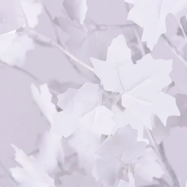 Copac decorativ, alb, iluminat 128 led, 170 cm