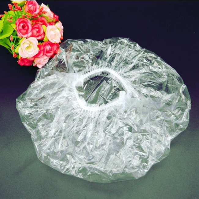 Set 100 casti plastic, de unica folosinta pentru dus sau gatit