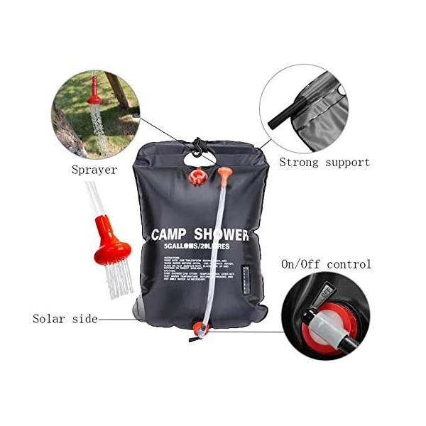 Dus solar camping, capacitate 20L