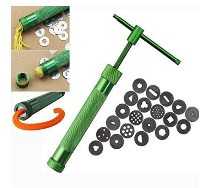 Extruder profesional cu infiletare din metal pentru pasta de modelaj, pasta polimerica