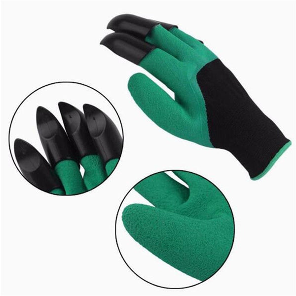 Set gradinarit - 4 unelte pentru gradinarit + manusi de gradina cu gheare + Pulverizator apa 4 duze