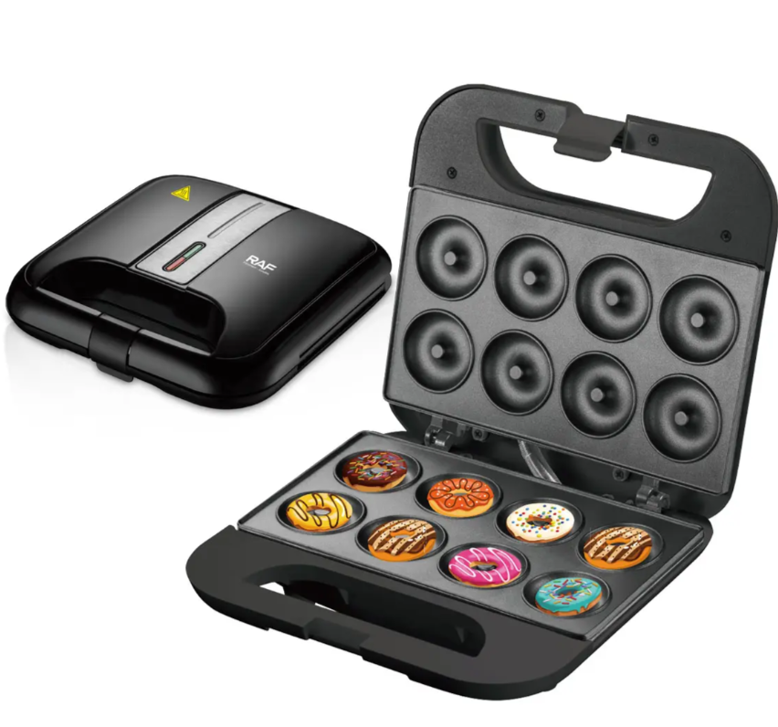 Aparat electric pentru preparat 8 gogosi - Donut maker RAF, 850W