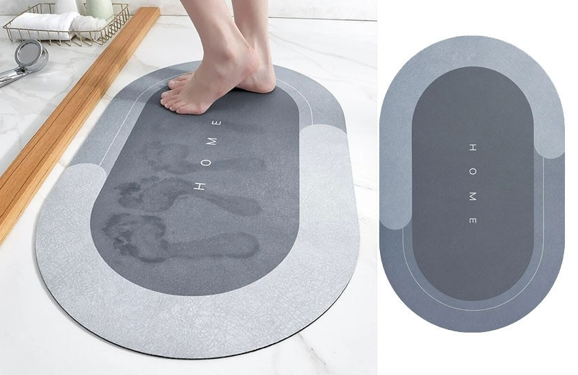 Covoras super absorbant pentru baie cu uscare rapida