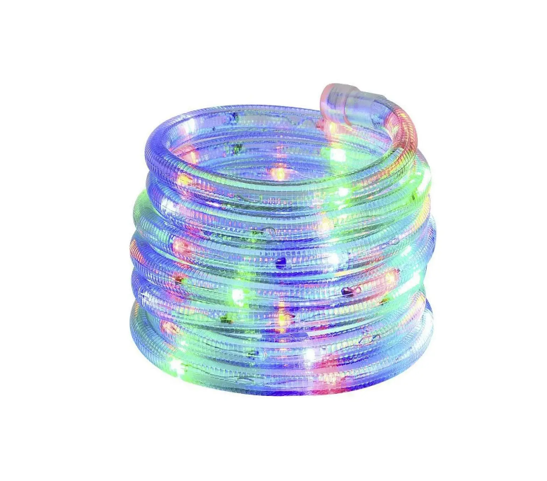 Instalatie furtun, interior - exterior, 20m, 8 jocuri lumini 220V, diverse culori