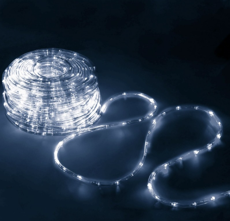 Instalatie furtun, interior - exterior, 10m, 8 jocuri lumini 220V, diverse culori