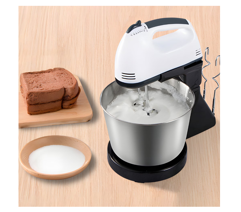 Mixer 2 in 1 cu bol din otel inoxidabil de 2L, 1200W, 7 viteze