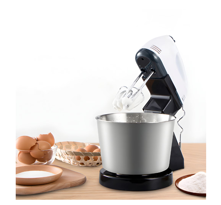 Mixer 2 in 1 cu bol din otel inoxidabil de 2L, 1200W, 7 viteze