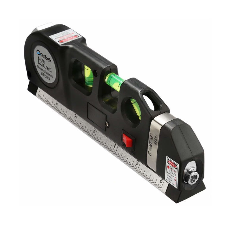 Sablon copiat contur + Nivela multifunctionala - laser, boloboc si ruleta + ARTICOL CADOU