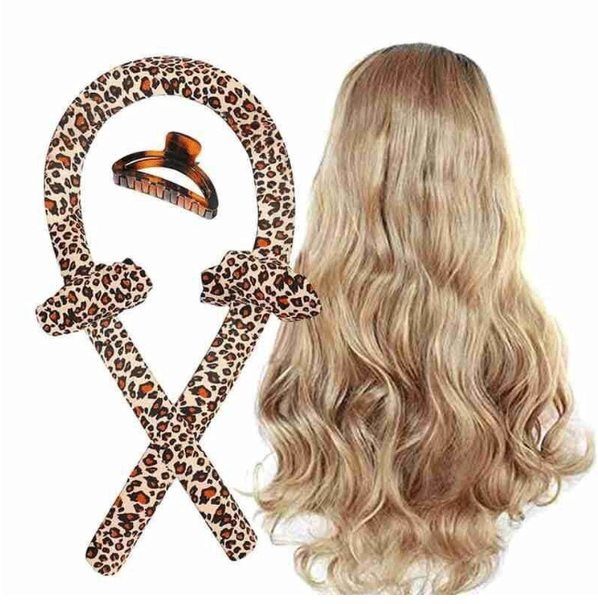 Set ondulare pentru bucle lejere, FARA CALDURA, tip bigudiu, Animal Print
