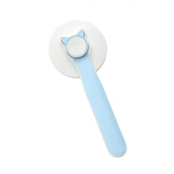 Perie par animale, cu buton autocuratare si peri masaj