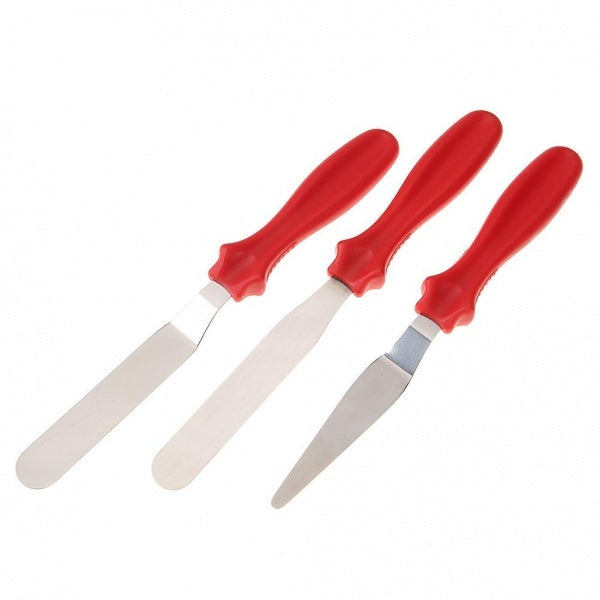 Platou rotativ cu baza antiaderenta, 28 cm + set 3 spatule pentru decorare