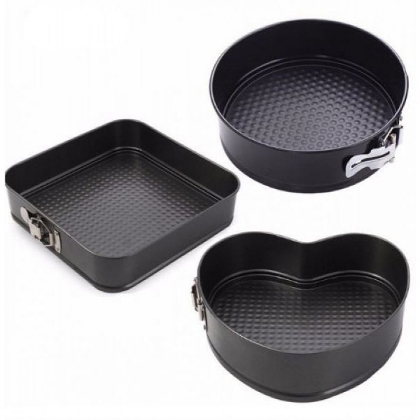 Setul gospodinei: Set 3 forme pentru prajituri + Platou rotativ