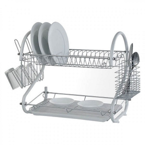 Set bucatarie: suport vesela cu tavita de uscare + dispenser detergent de vase